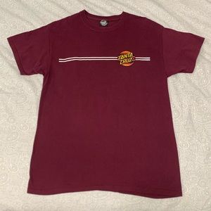 Santa Cruz burgundy dot shirt M SOLD